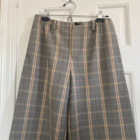 Maje Gray Plaid Cropped Pants - Picture 8 of 8